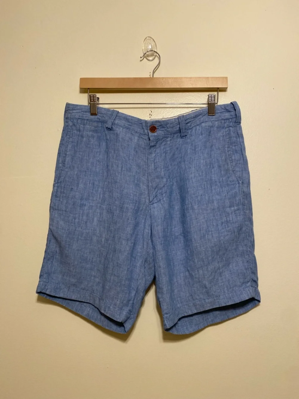J. Crew Stanton Light Blue Men's Linen Shorts. Size 32